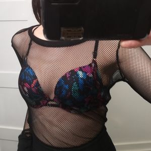 Fishnet longsleeve overshirt